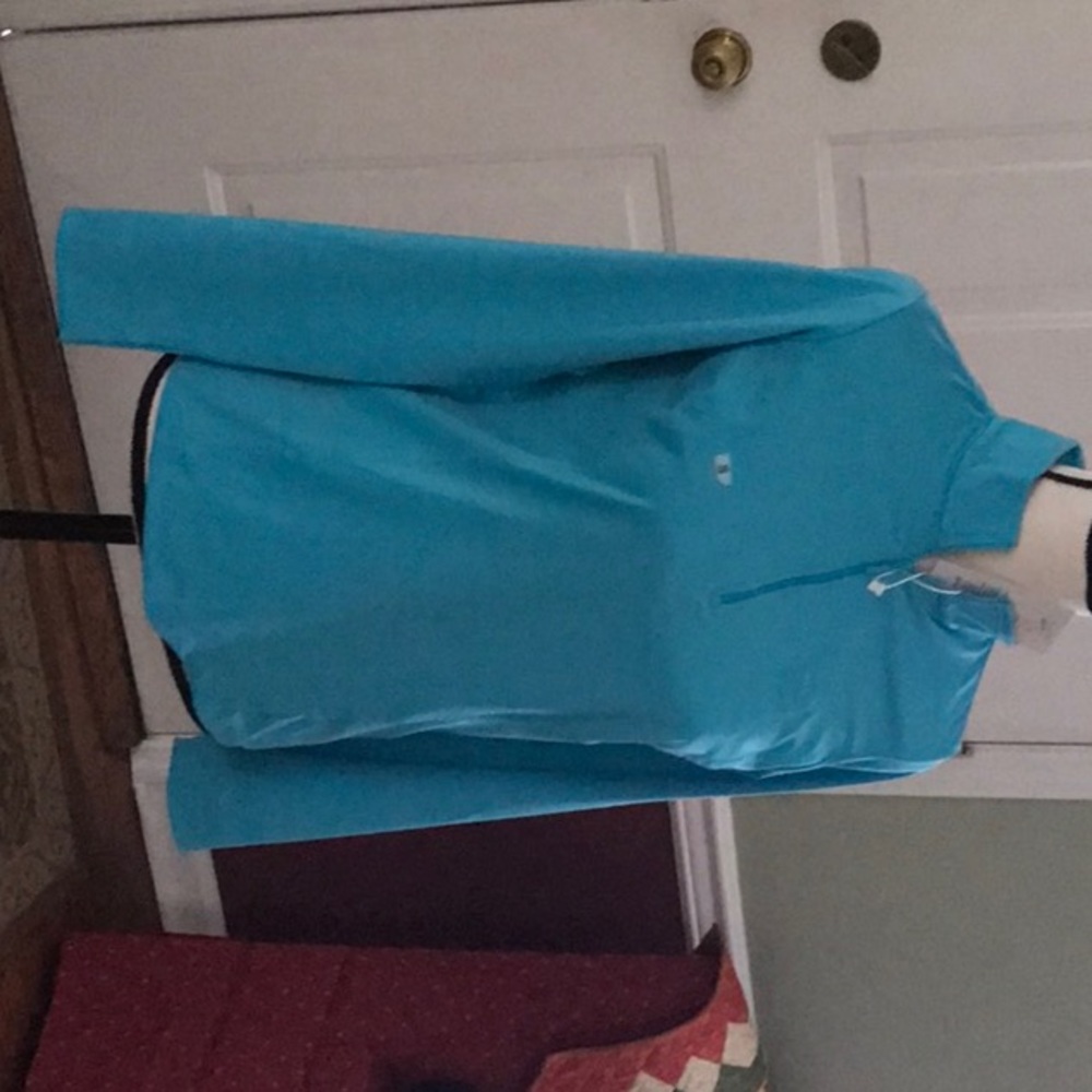 Ladies Long Sleeve quarter zip golf shirt
